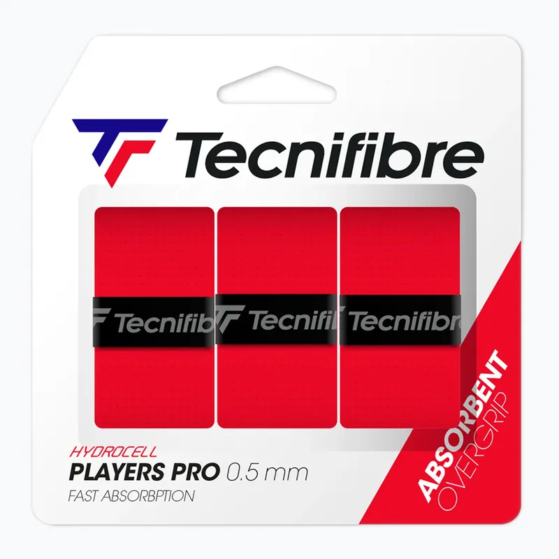 Zlevněný Omotávky na tenisovou raketu Tecnifibre Pro Players 3 ks red