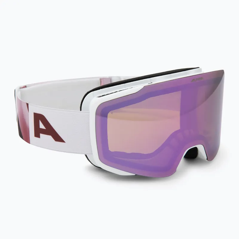 Lyžařské brýle Alpina Taos Q-Lite white/rose matt/rose Aktuální