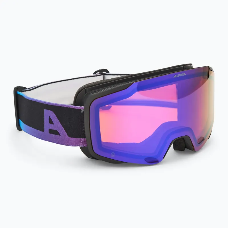 Super Cena Lyžařské brýle Alpina Taos Q-Lite black/ oil matt/ blue
