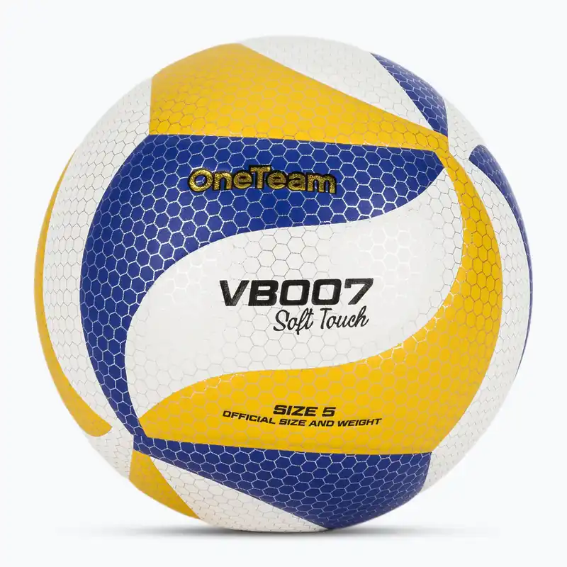 Volejbalový míč OneTeam VB007 yellow/blue/white size 5 Novinka