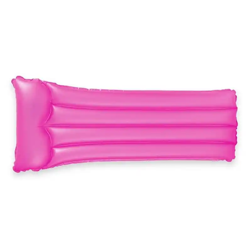 Omezená Nabídka Lehátko nafukovací NEON INTEX 59717 183 x 69cm - růžová