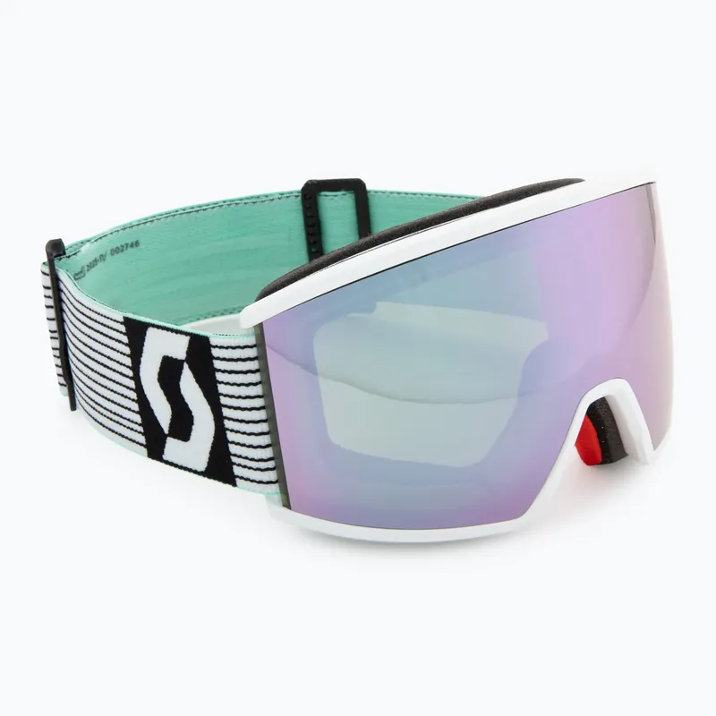 Lyžařské brýle SCOTT Ambit white/mint green/amp lavender chrome Levný