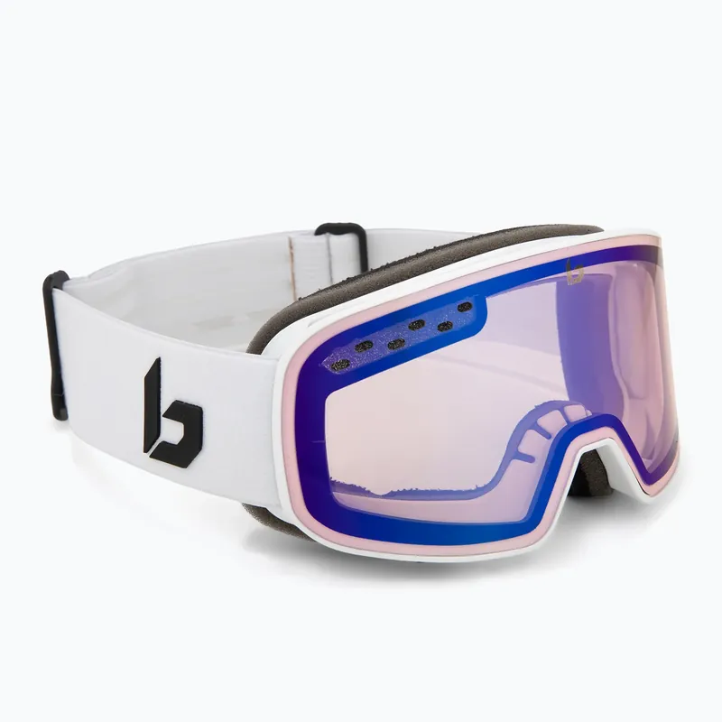 Vysoce Kvalitní Lyžařské brýle Bollé Nevada Small Off-white Matte/Phantom Vermilion Blue Photochromic