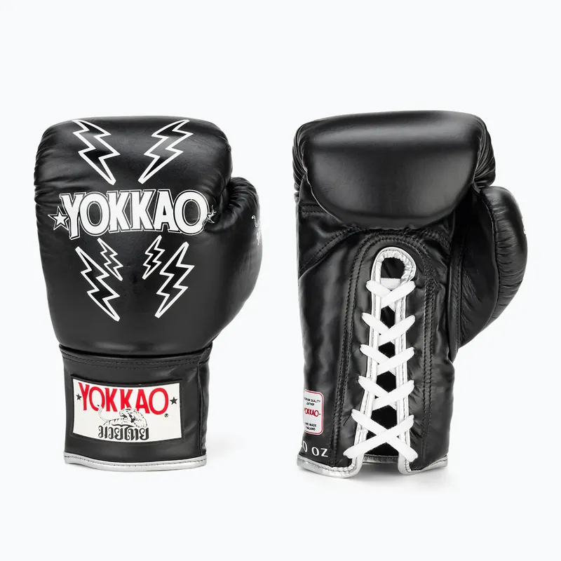 Nízká Cena Pánské boxerské rukavice YOKKAO Stadium Lace Up black