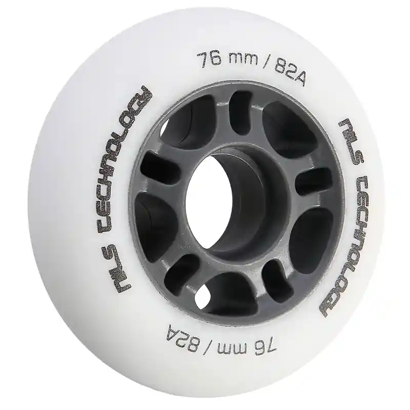 Must-Have Matná kolečka NILS Extreme PU 76x24 82A, bílá, 4 ks