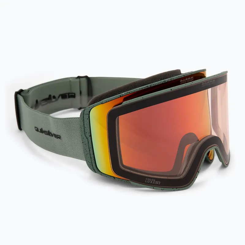 Pánské snowboardové brýle Quiksilver Storm MG dark ivy/clux ml red Jen Po Omezenou Doba