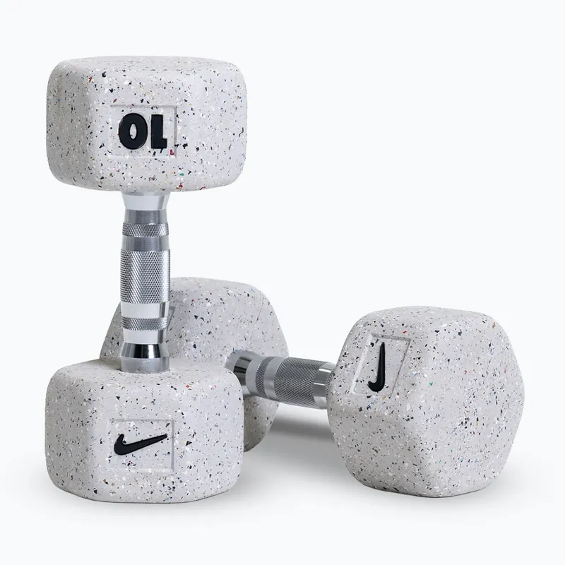Činky Nike Strength Grind Hex Dumbbell 2 x 10 kg wolf grey Výprodej