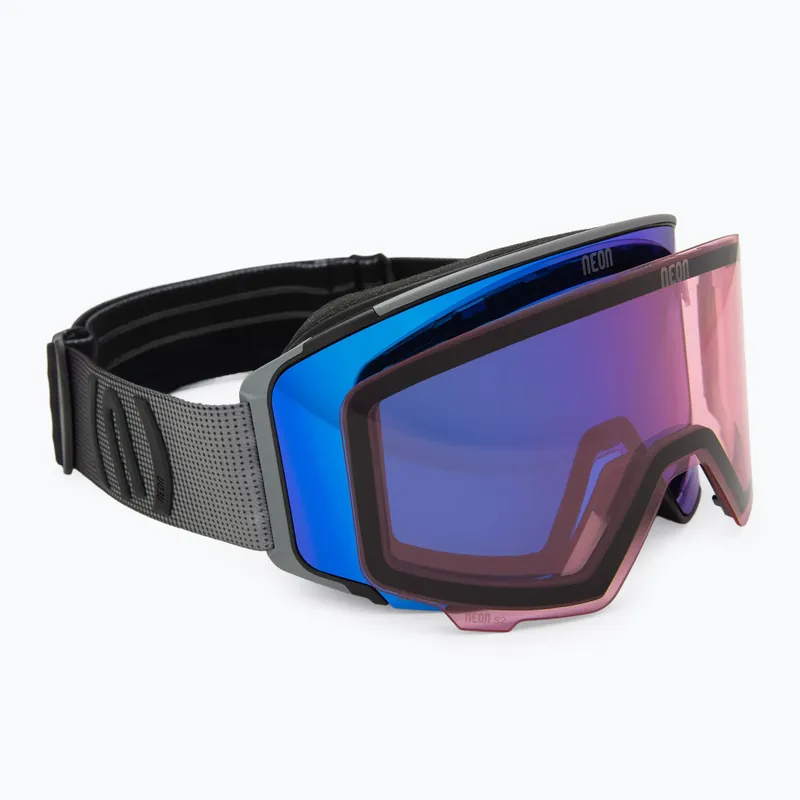 Lyžařské brýle Neon Ice black/anthracite/mirror blue/amber Výprodej
