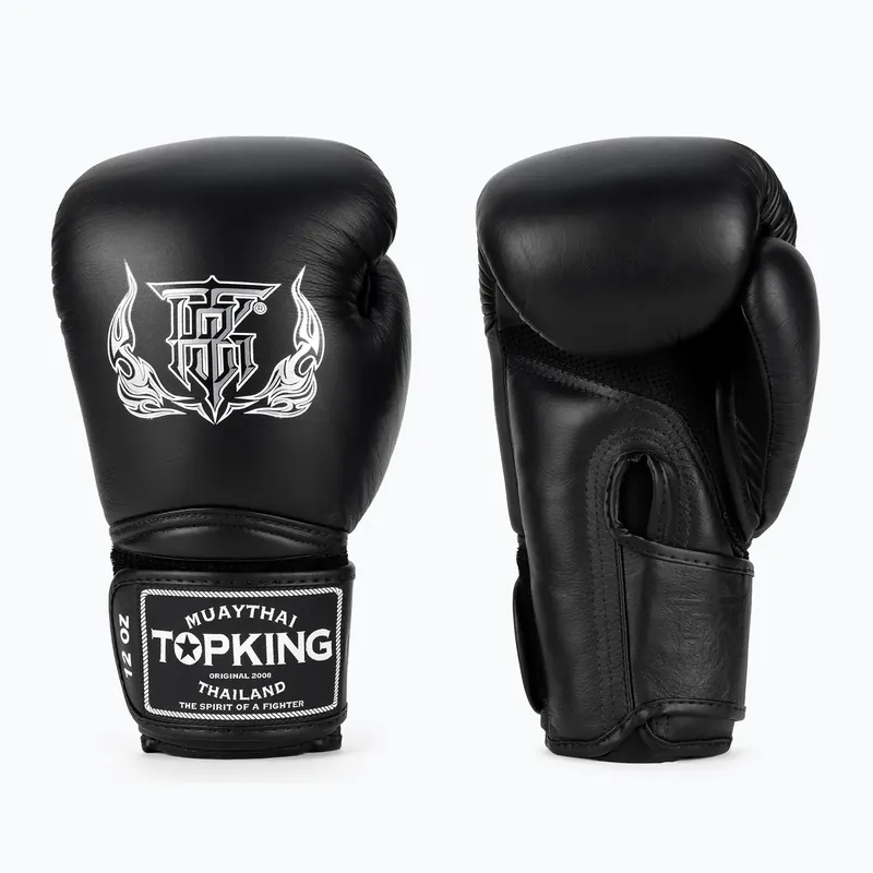 Boxerské rukavice Top King Muay Thai Super Air černé Přímo Od Výrobce