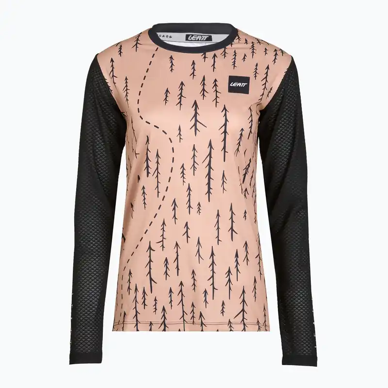 Značkový Dámský cyklistický dres Longsleeve Leatt MTB Trail 3.0 trails pink