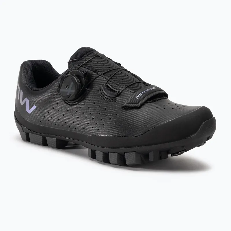 Dámské cyklistické boty MTB Northwave Hammer Plus black/iridescent Oblíbený