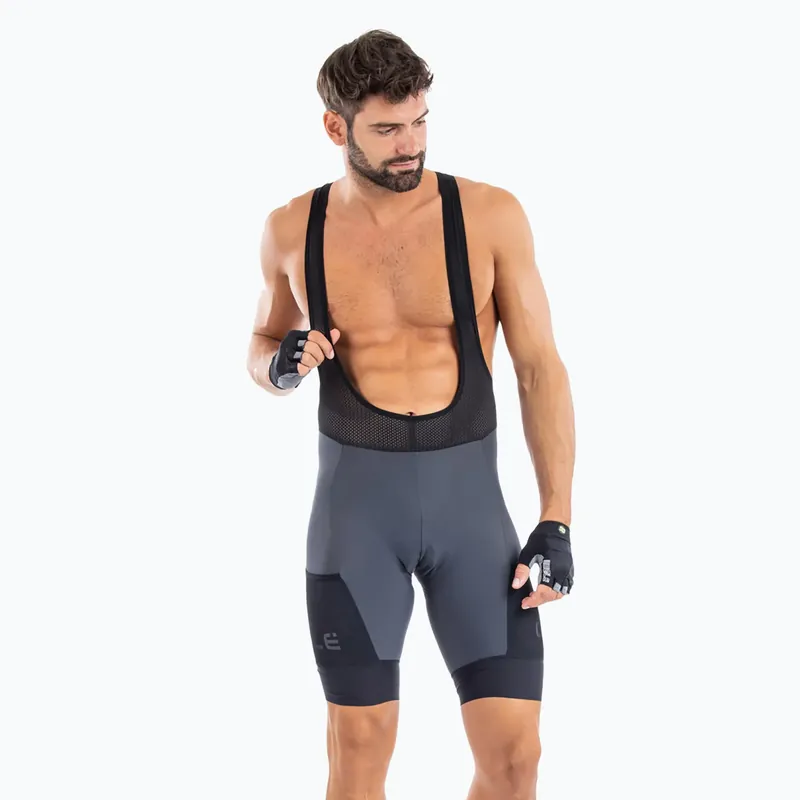 Nízká Cena Pánské cyklistické šortky Alé Stones Cargo Bibshorts grey