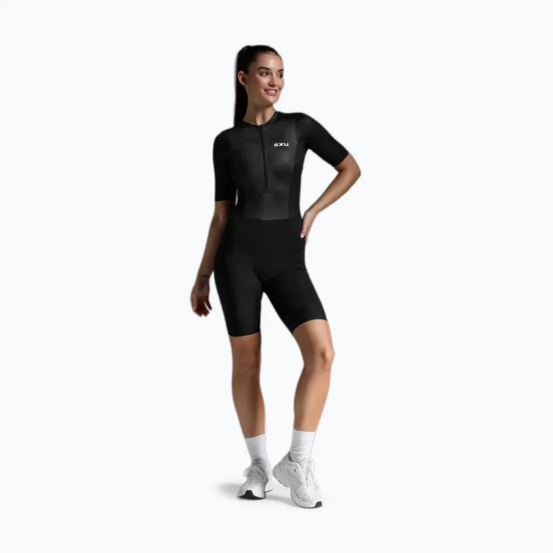 Tovární Cena Dámská triatlonová kombinéza 2XU Aero Hex Sleeved black/white