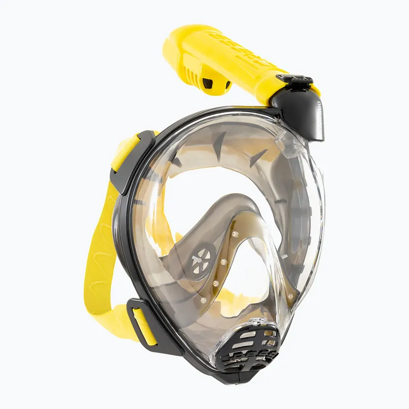 Celoobličejová maska na šnorchlování Cressi Komodo Full Face black/yellow Ověřený