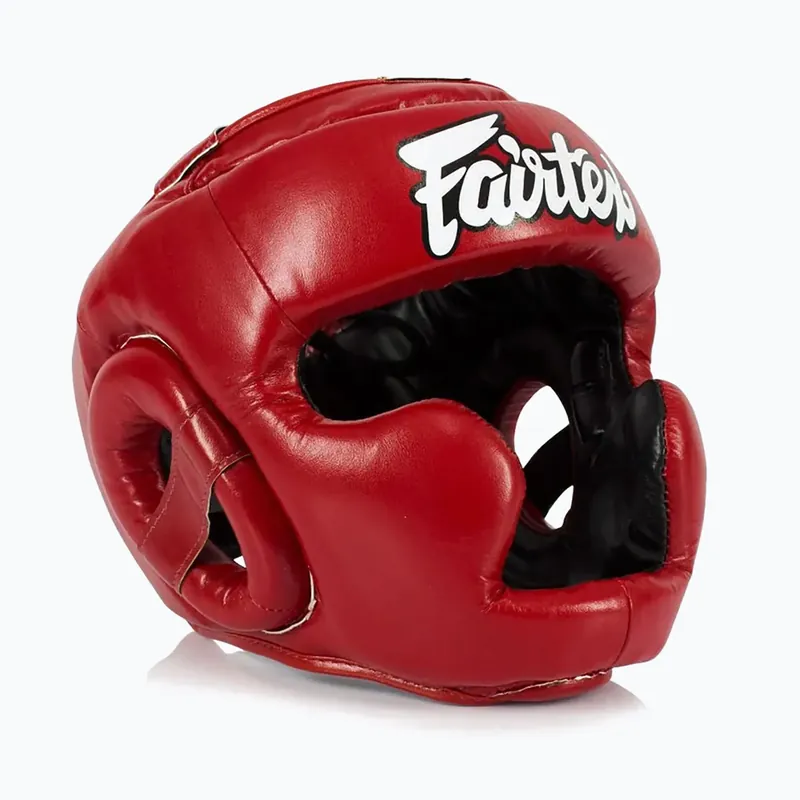 Dětská boxerská helma Fairtex Headguard for Kids red Časově Omezené