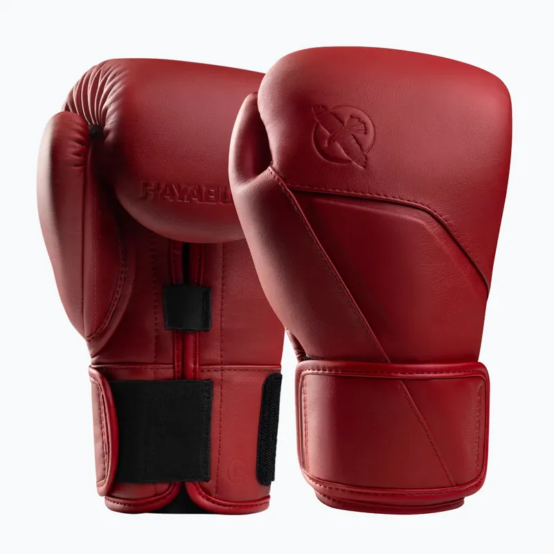Boxerské rukavice Hayabusa E1 Leather red Novinka Akční Cena