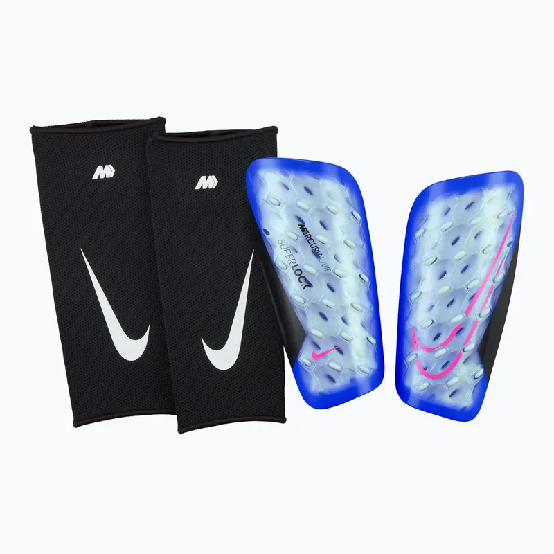Chrániče holení Nike Mercurial Lite SuperLock 458 Racer Blue/Black/Pink Blast Ihned K Objednání