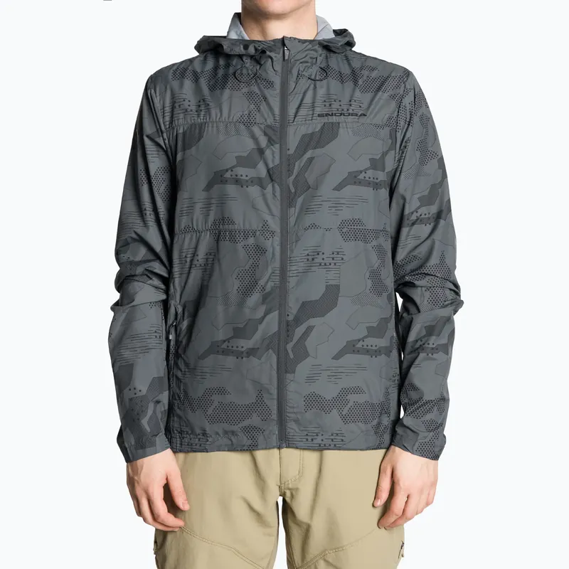 Pánská cyklistická bunda Endura Hummvee Windshell grey camo Ihned K Objednání