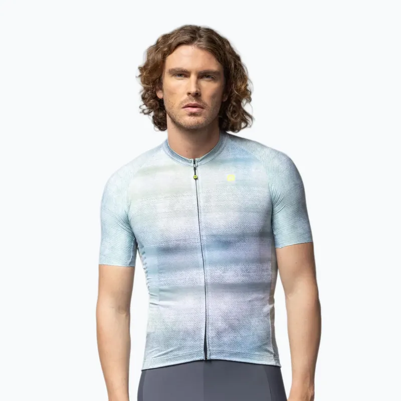Pánský cyklistický dres Alé Traccia white Levný