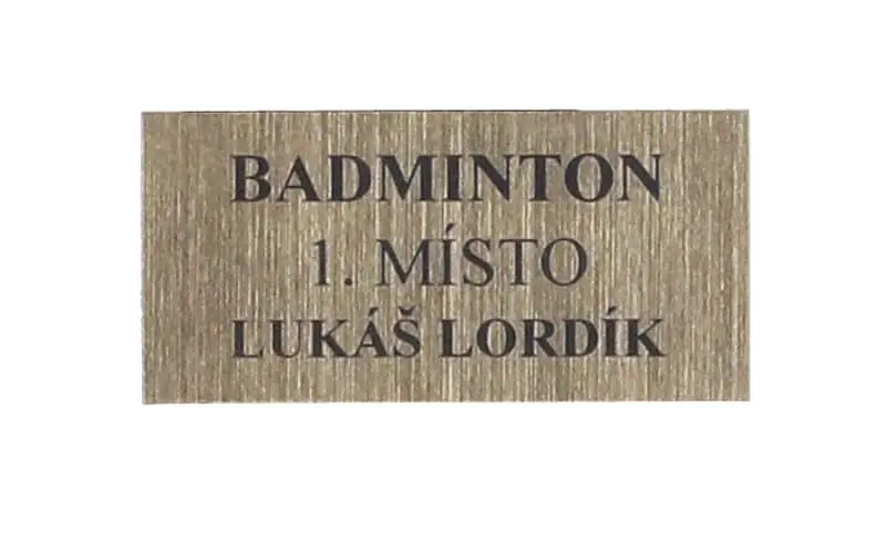 štítek Laser plast 45x22mm Akce