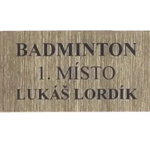 štítek Laser plast 70x30mm Značkový