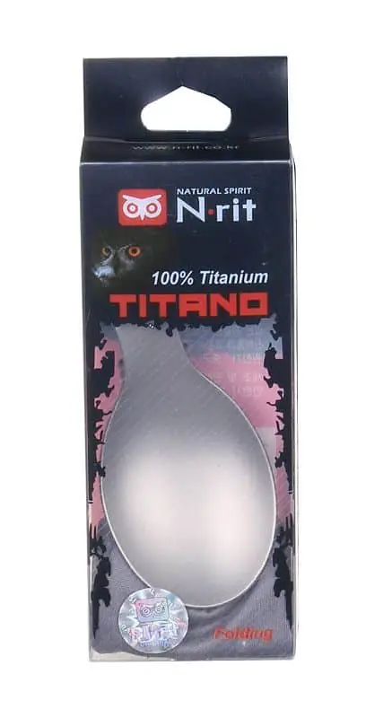 turistická lžíce 100% titan, skládací, odlehčená Akční Cena