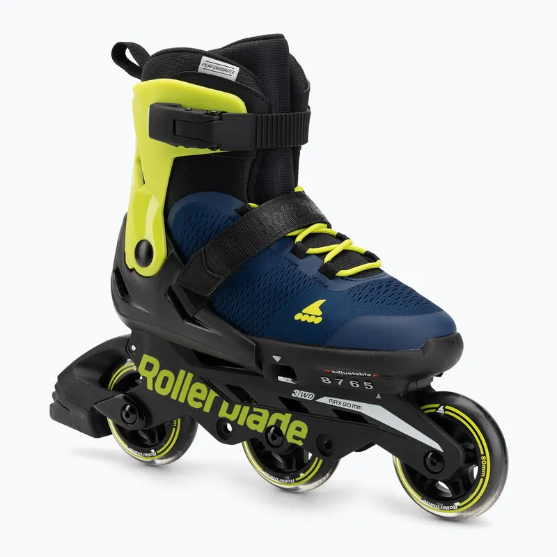 Koupit Online Dětské kolečkové brusle Rollerblade Microblade 3WD Jr blue royal/lime