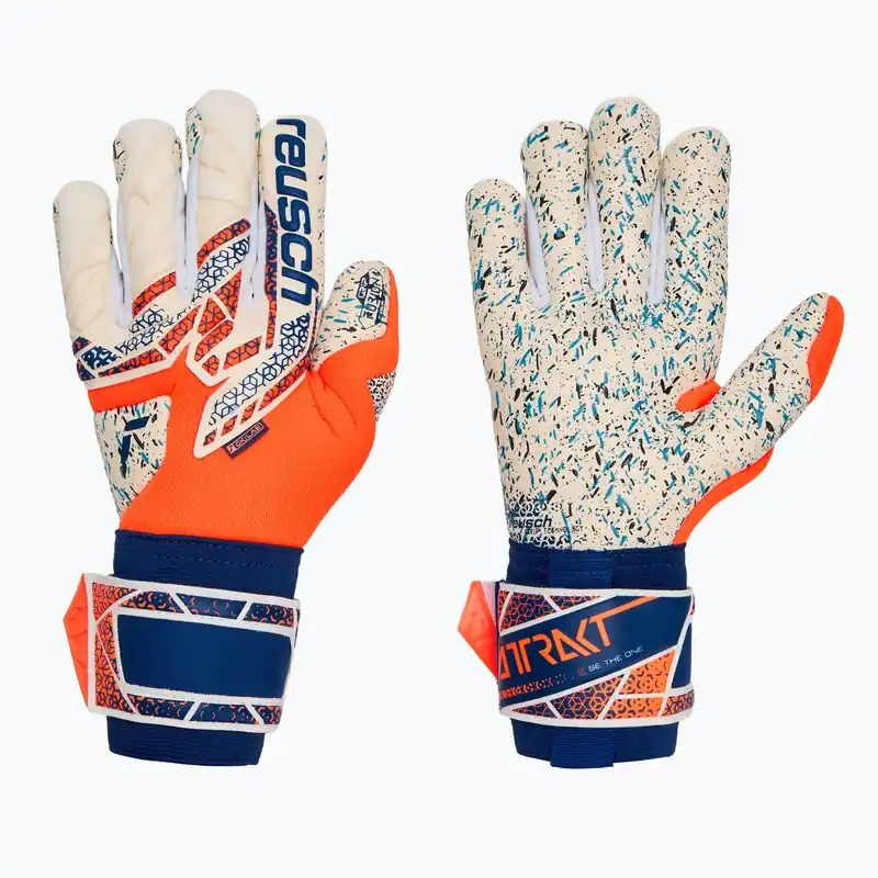 Brankářské rukavice Reusch Attrakt Fusion shocking orange/energize blue Jen Po Omezenou Doba
