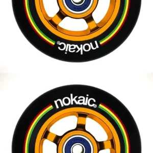 Kolečka Nokaic 100mm BLACK/GOLD 2ks Novinka