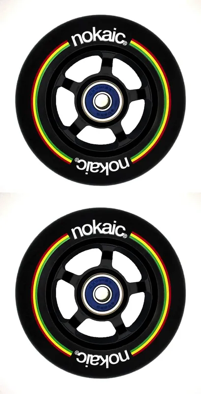 Kolečka Nokaic 100mm BLACK/BLACK 2ks Poslední Šance