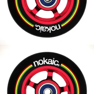 Bezpečná Platba Kolečka Nokaic 100mm BLACK/RED 2ks