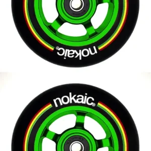 Kolečka Nokaic 100mm BLACK/GREEN 2ks Omezená Nabídka