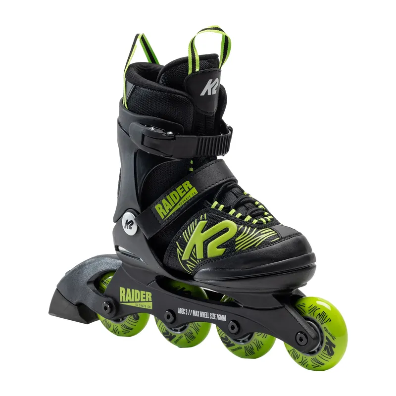 Výhodná Nabídka K2 Raider dětské kolečkové brusle black/green 30G0125