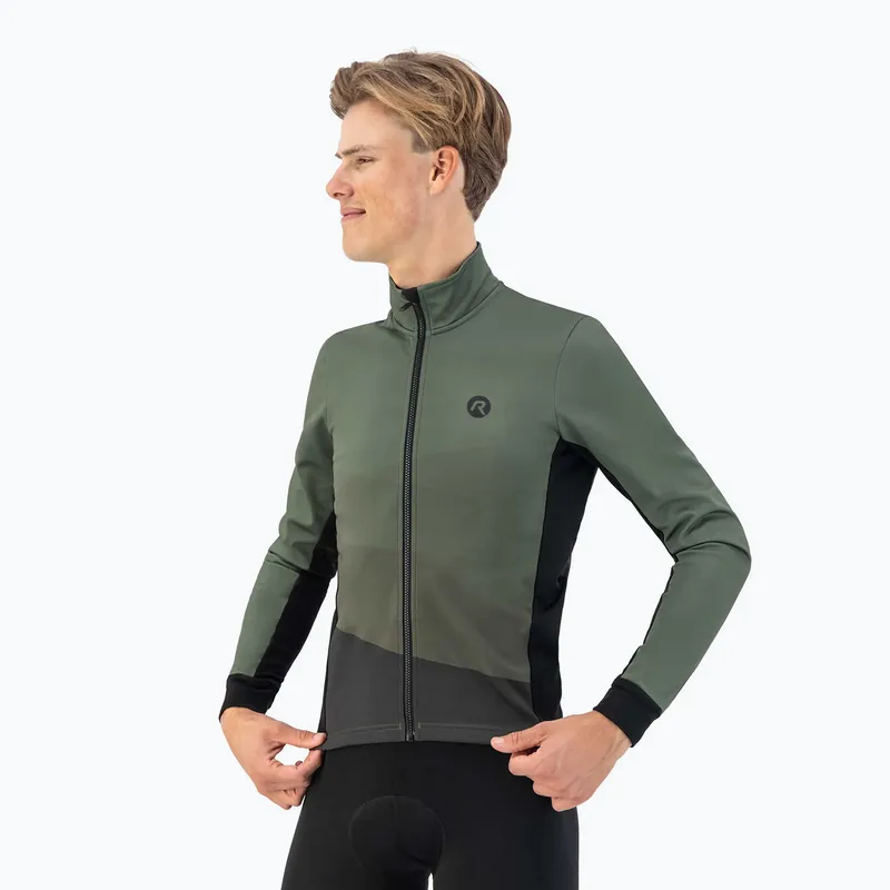 Přímo Od Výrobce Pánská cyklistická bunda Rogelli Tarax Winter Jacket army green
