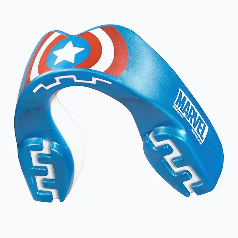 Chránič čelisti SAFEJAWZ Marvel Captain America blue Poslední Šance