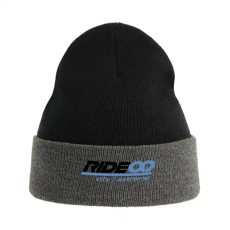 Rideoo Logo Beanie Black/Grey Zlevněný