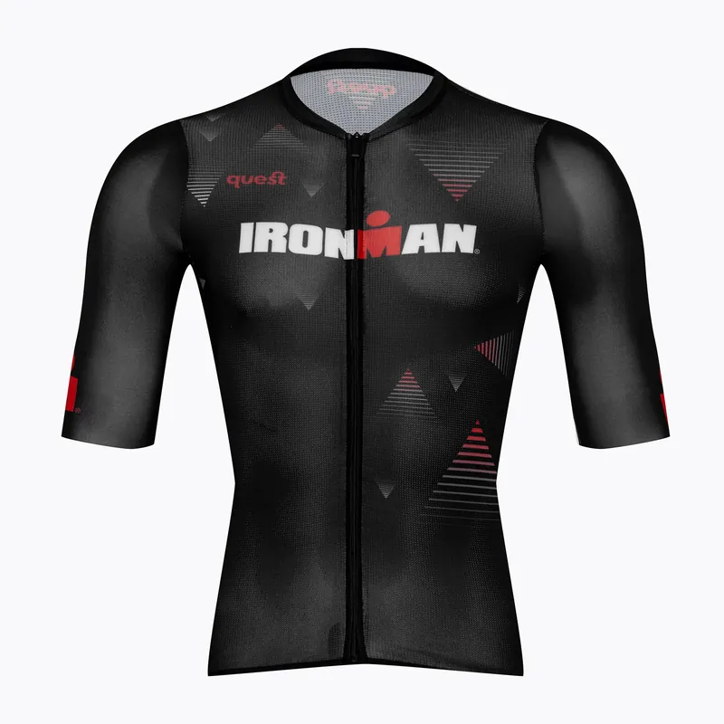 Koupit Online Pánský cyklistický dres Quest Race Line France Iron Man black