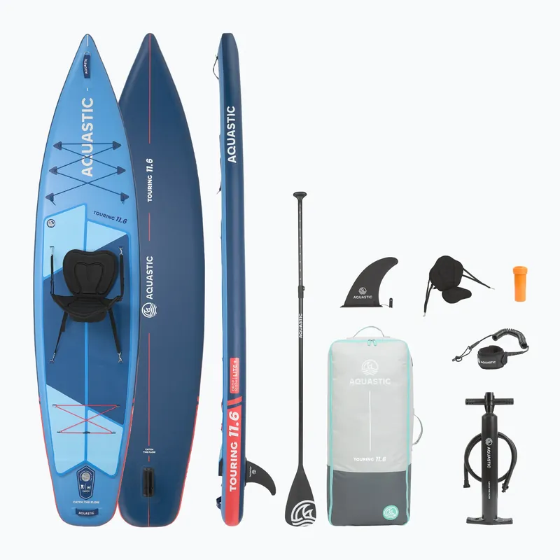 Sada paddleboard SUP nafukovací AQUASTIC Touring 11‘6" modrý Odeslání Ihned