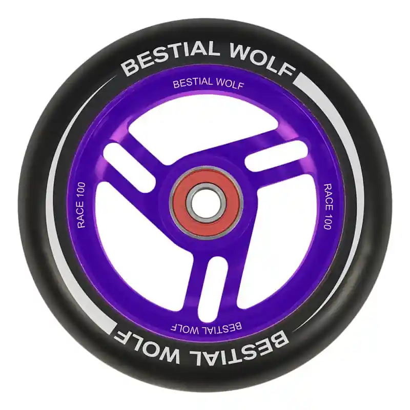 Bestial Wolf Race 100 mm kolečko černo fialové Značkový