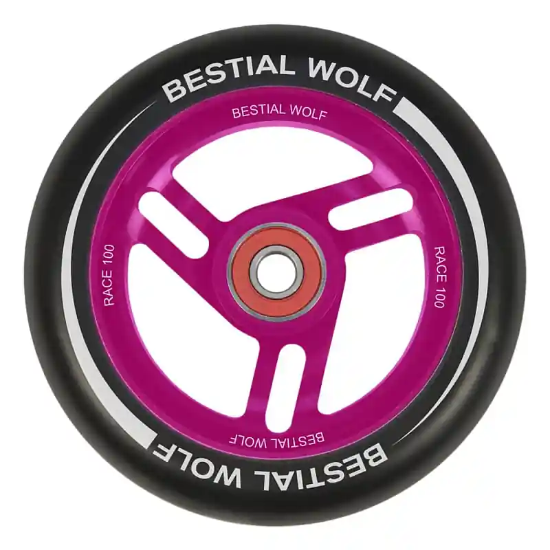 Bestial Wolf Race 100 mm kolečko černo růžové Značkový