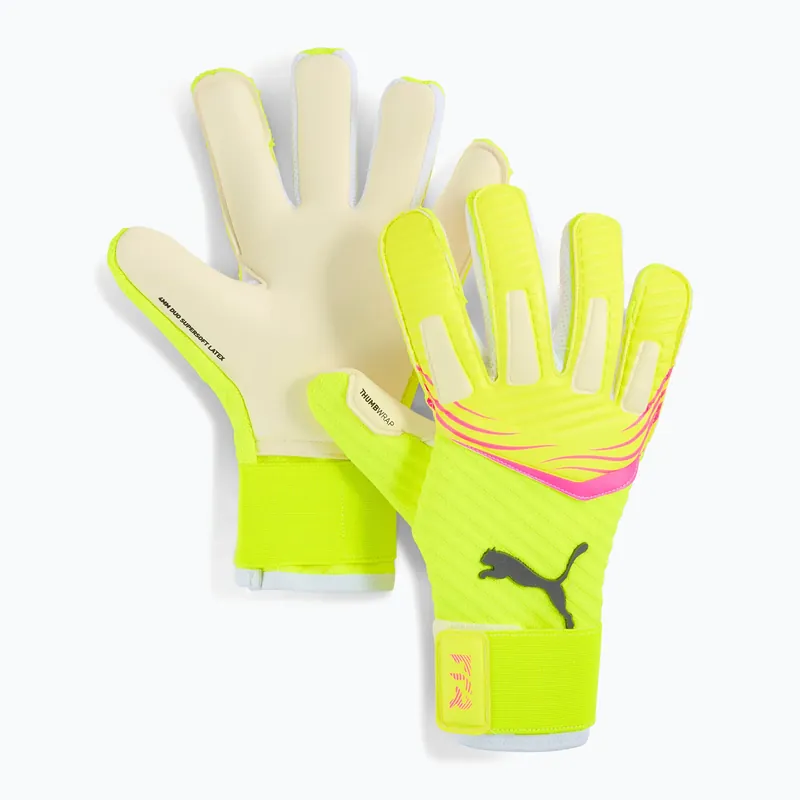Brankářské rukavice PUMA Future Pro Hybrid yellow alert/sunstruck Super Cena