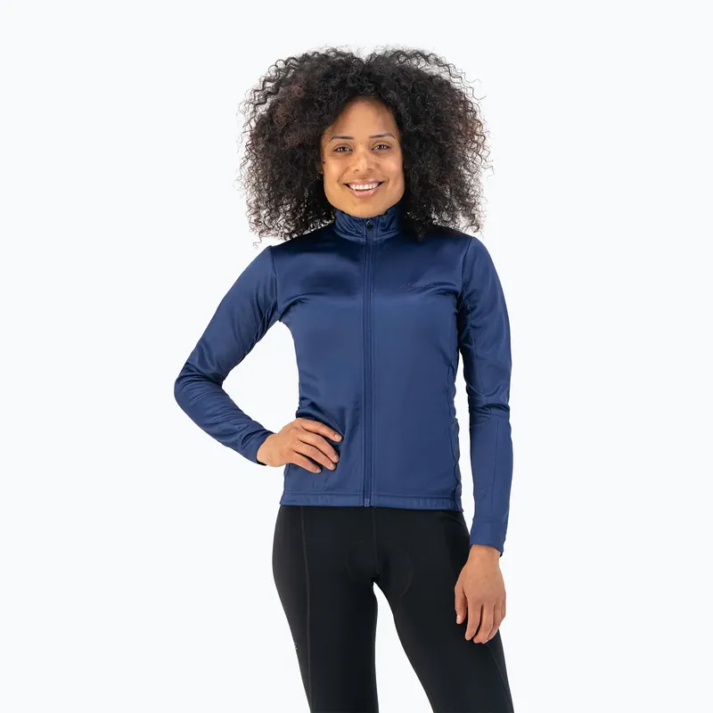 Dámské cyklistické tričko longsleeve Rogelli Core W navy Hit Sezóny