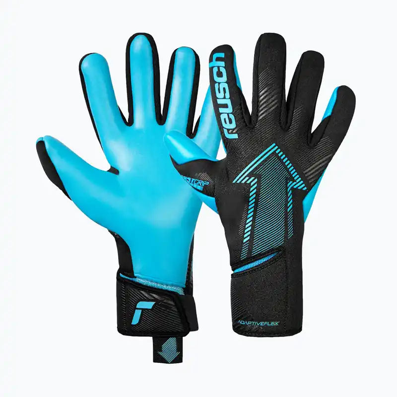 Hit Sezóny Brankářské rukavice Reusch Fastgrip Aqua black/aqua blue