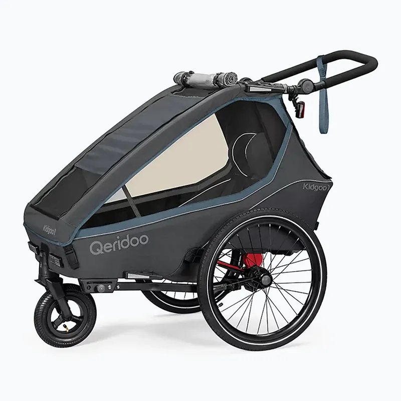 Přívěs za kolo Qeridoo Kidgoo 1 dark navy/blue Akční Nabídka