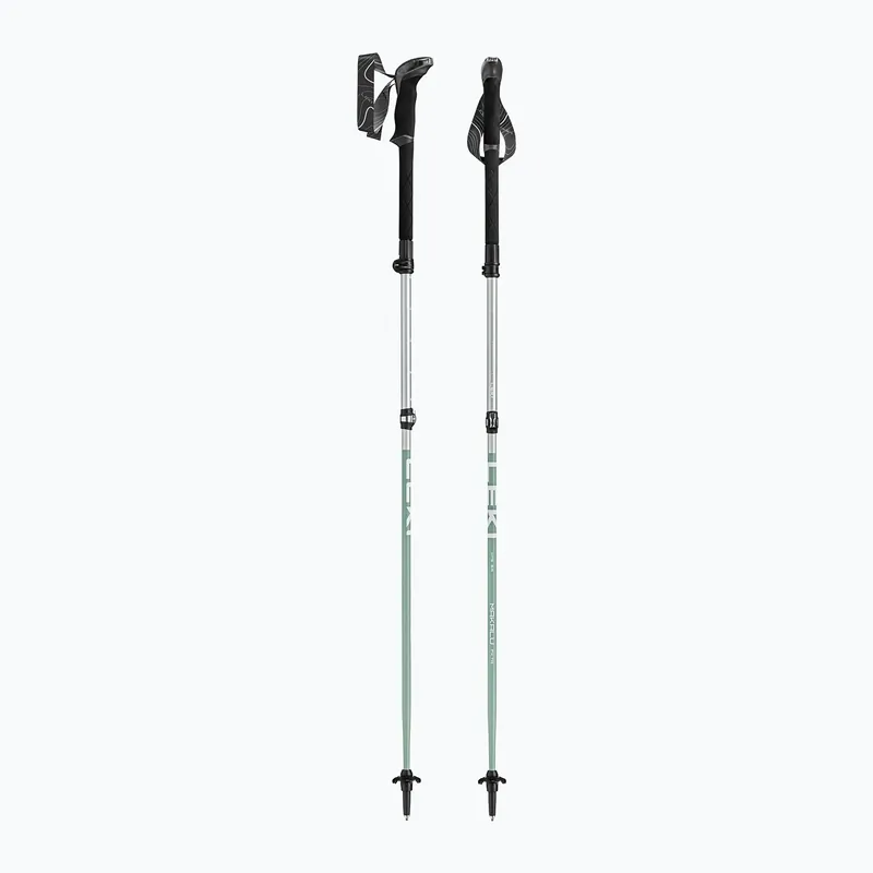 Nejprodávanější Trekové hole LEKI Makalu FX TA silver/greygreen/white Novinka