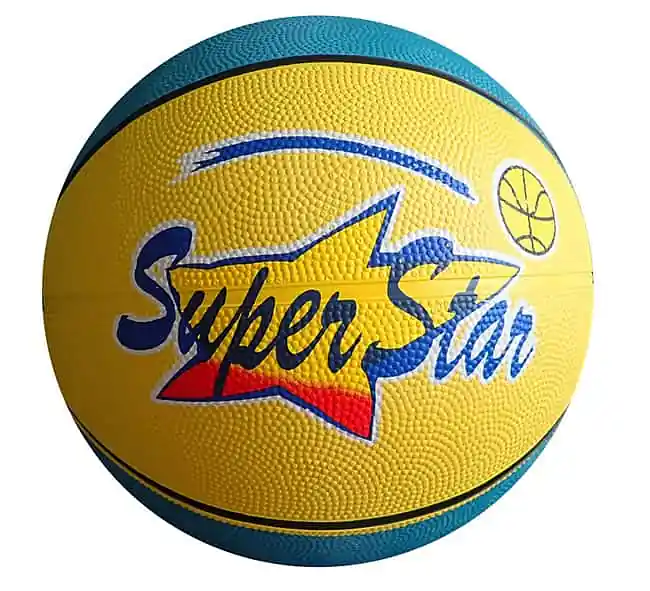 ACRA G716-40 Míč basketbalový potištěný vel. 7 žlutý Jen Po Omezenou Doba