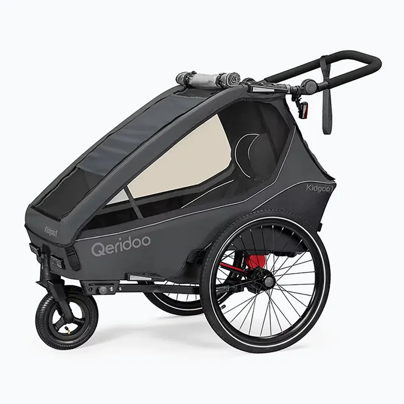 Přívěs za kolo Qeridoo Kidgoo 1 dark stell grey Nejlepší Cena
