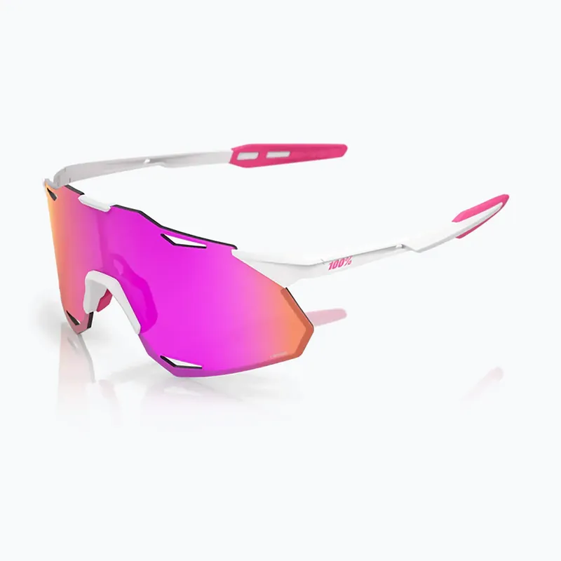 Nová Kolekce Sluneční brýle 100% Hypercraft XS matte white/pink/hiper vital pink mirror