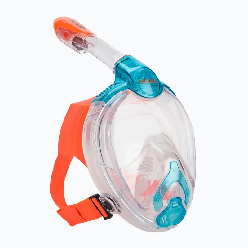 Super Cena Dětská celoobličejová šnorchlovací maska SEAC Libera acquamarine/orange