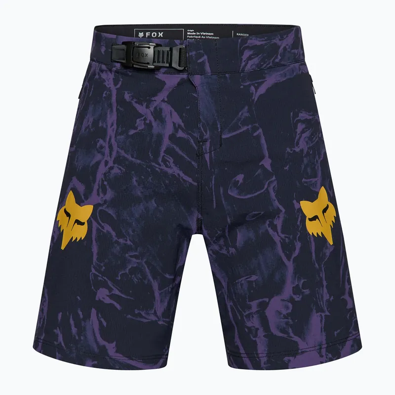 Hit Sezóny Dětské cyklistické šortky Fox Racing Ranger Image Print Jr plum Novinka